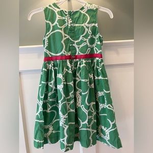 Mini boden size 7, green dress, great condition